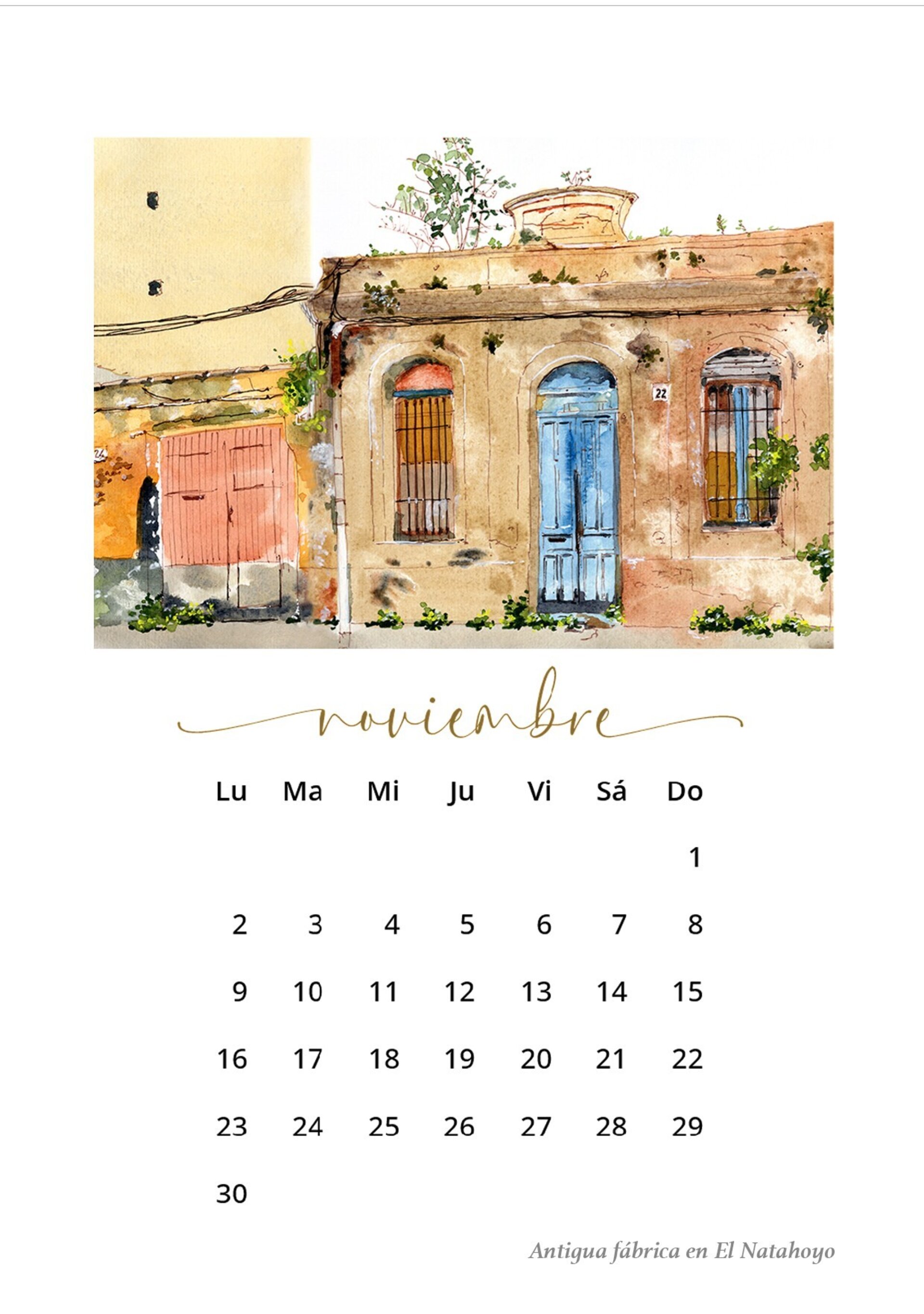 Calendario Gijón 2026 Formato vertical - 14