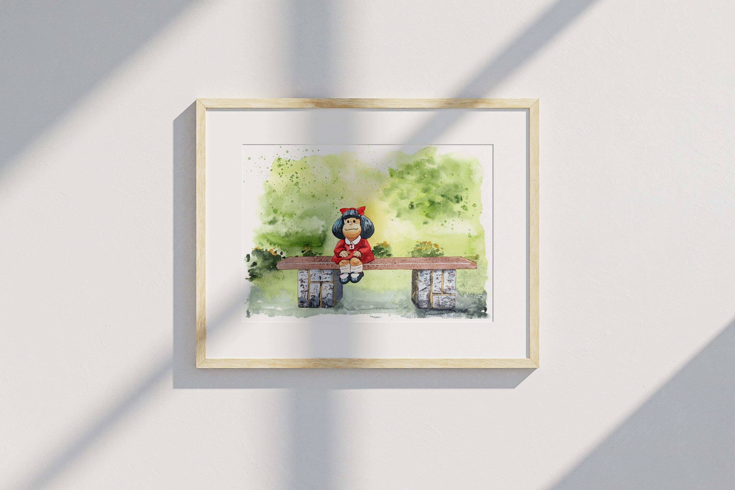 Estatua Mafalda en Oviedo - 2