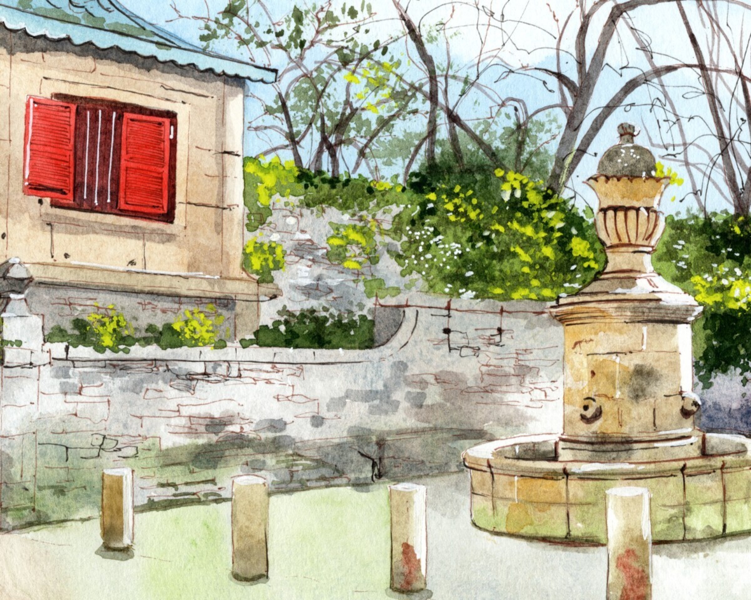 Fuente de los Caños de Rivero Avilés - 2