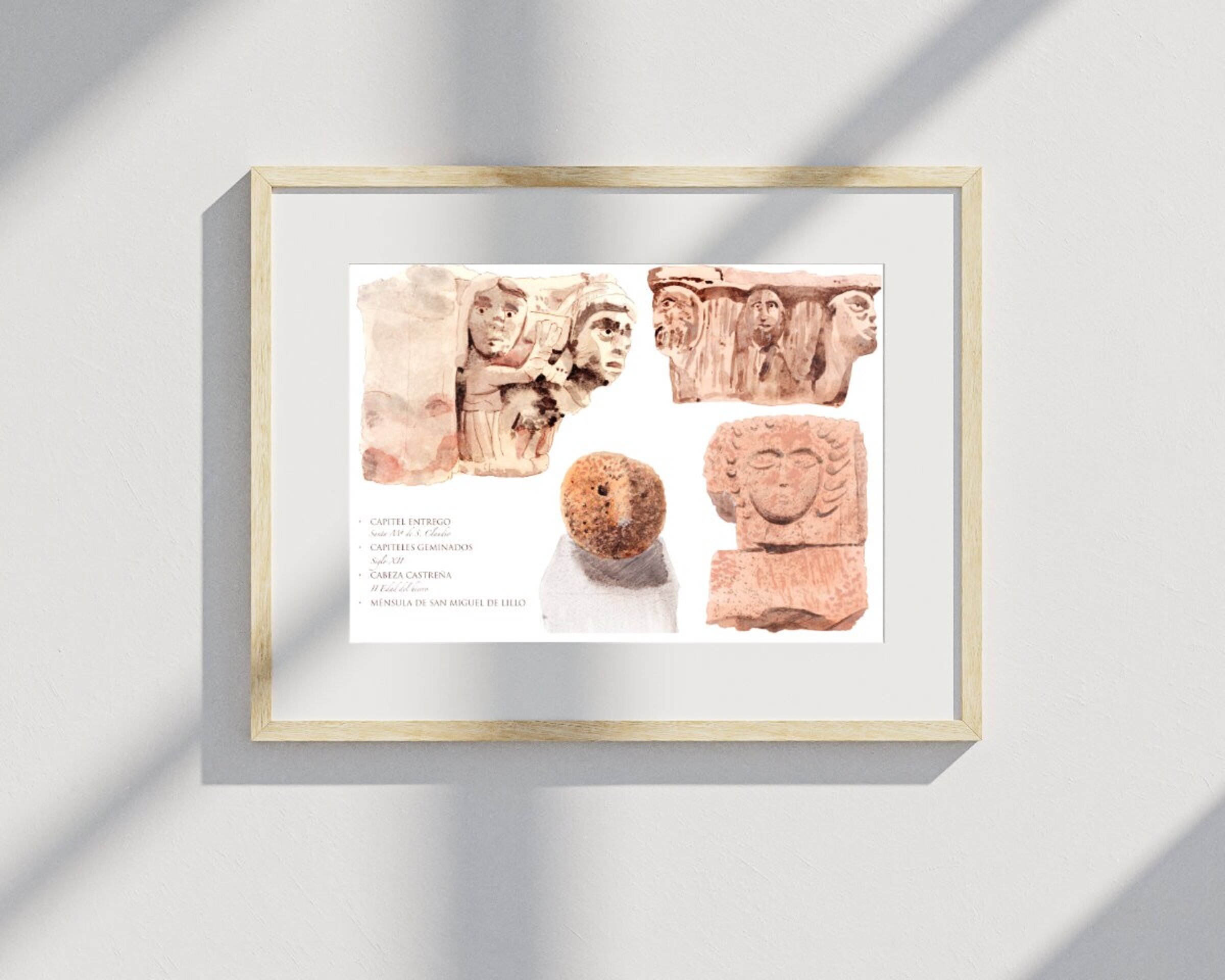 2 capiteles 1 ménsula cabeza castreña Museo Arqueológico de Asturias Oviedo - 5