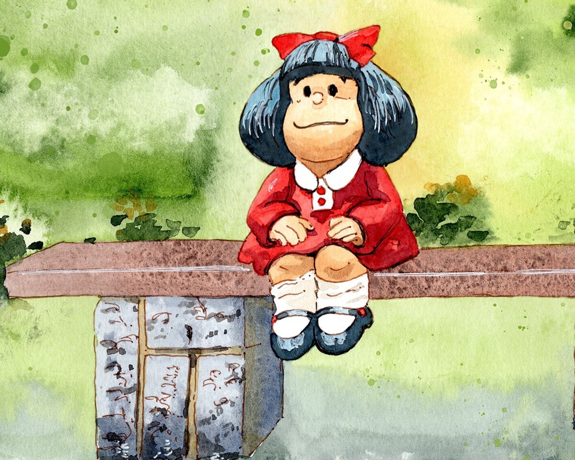 Estatua Mafalda en Oviedo - 3