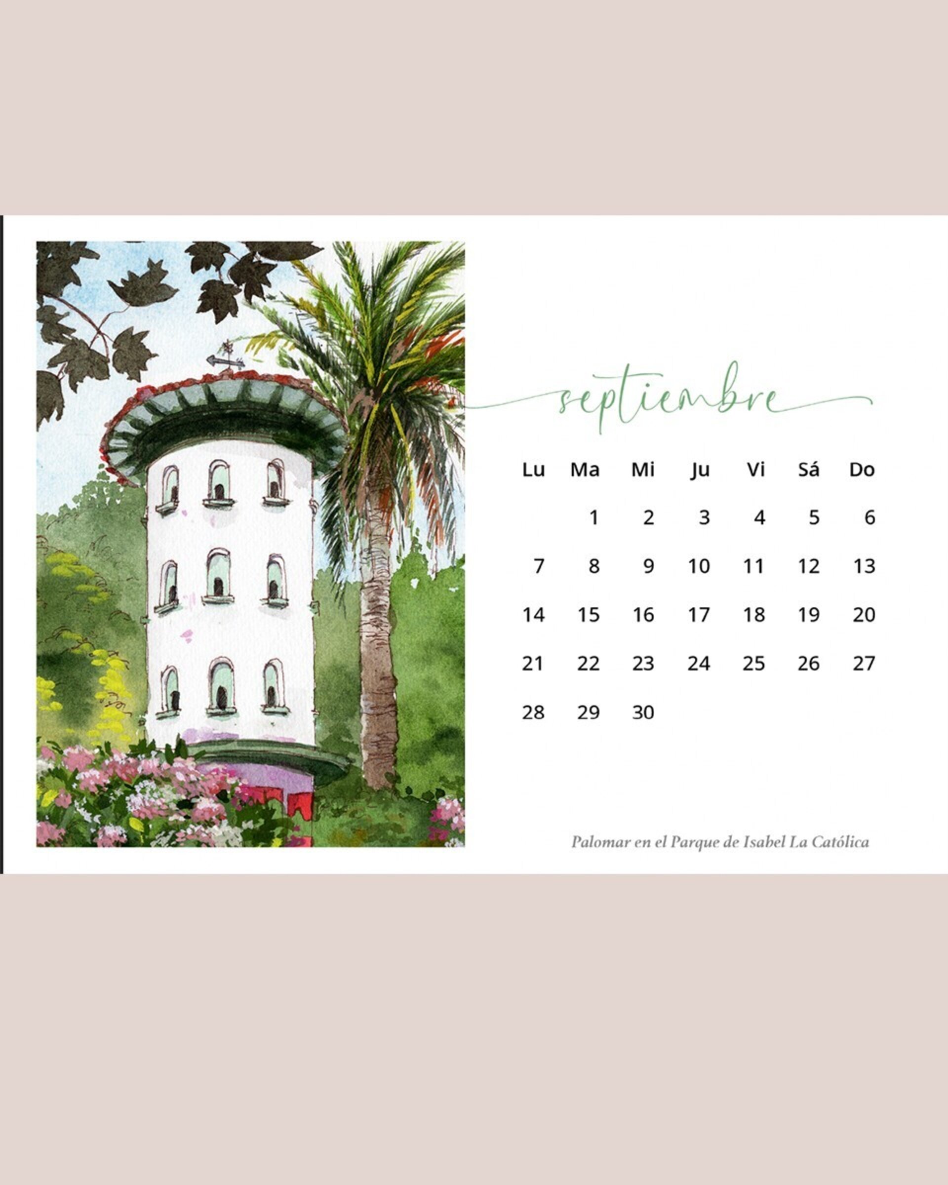 Calendario Gijón 2026 Formato horizontal - 10