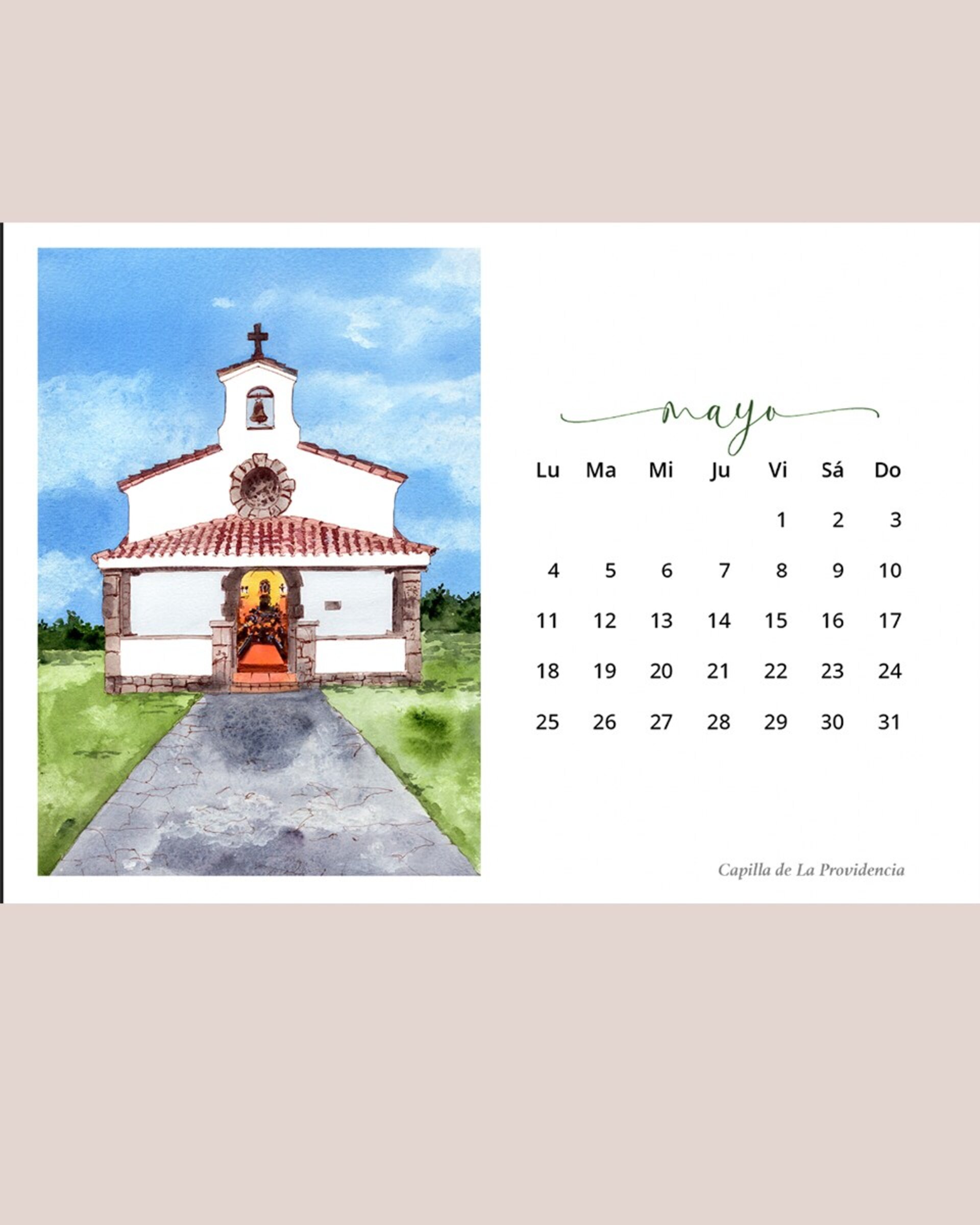 Calendario Gijón 2026 Formato horizontal - 6