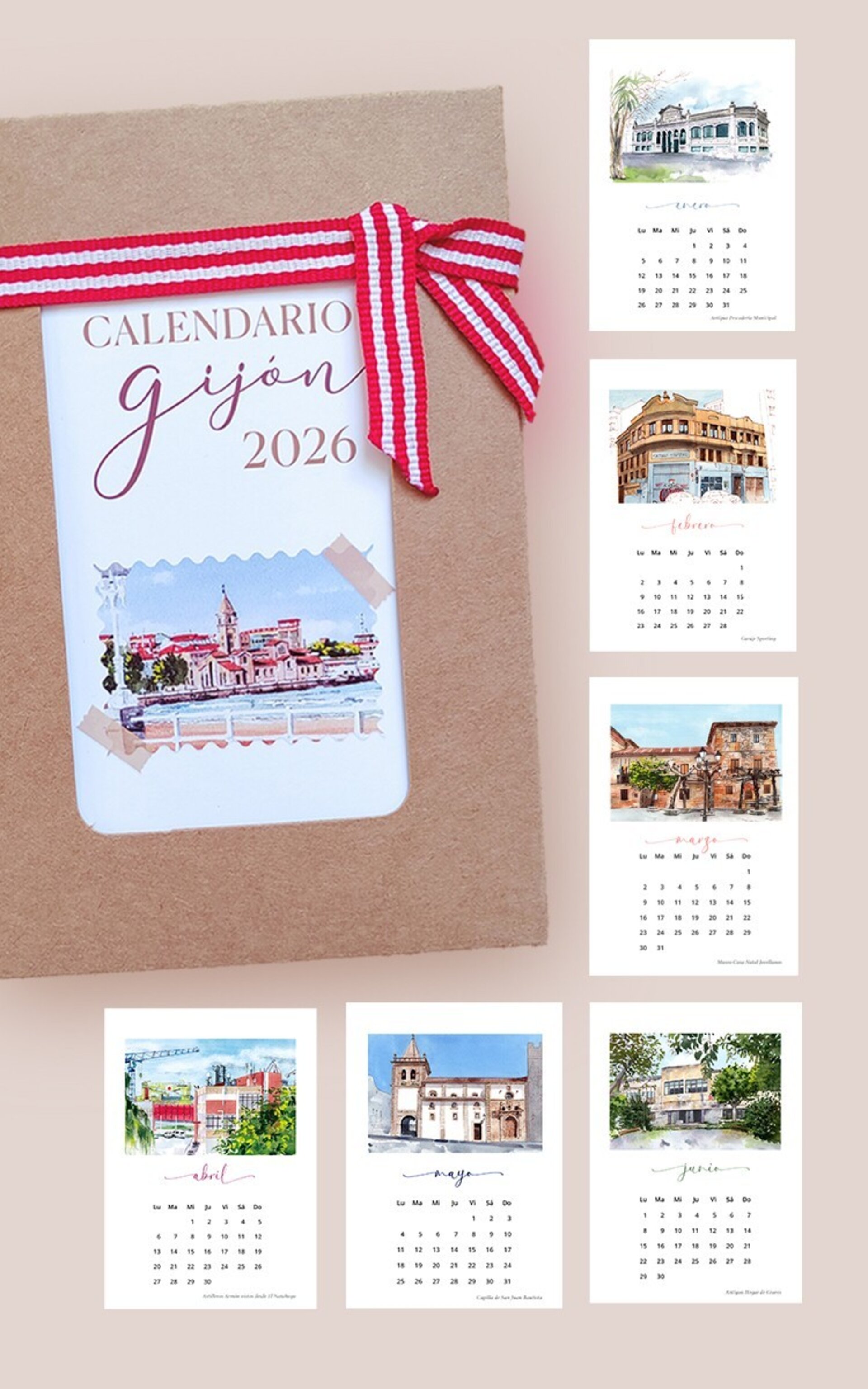 Calendario 2026 Gijón
